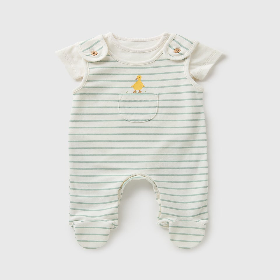 Baby Sage Dungarees (Newborn-18mths)