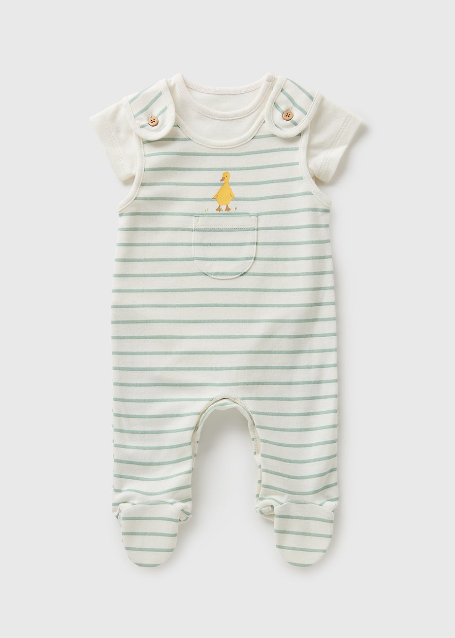 Baby Sage Dungarees (Newborn-18mths)