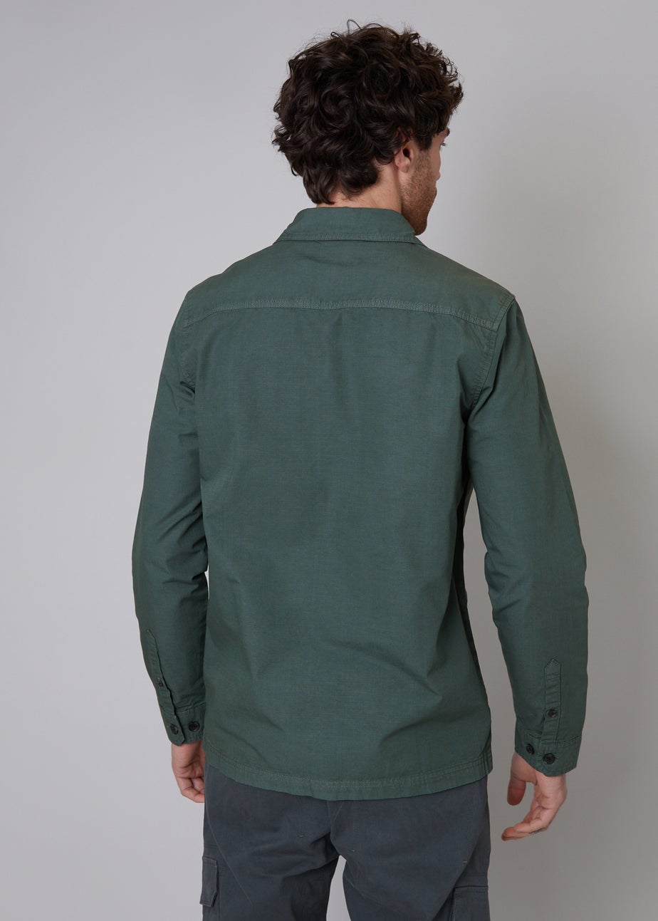 Threadbare Dark Grey Lightweight Cotton Shacket