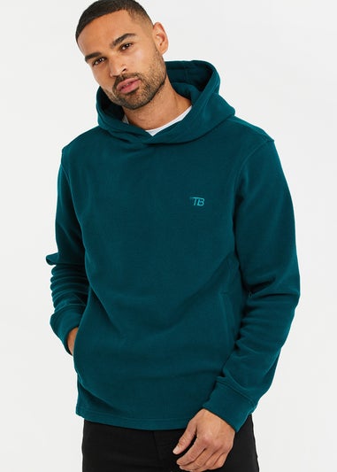 Threadbare Teal Microfleece Overhead Hoodie