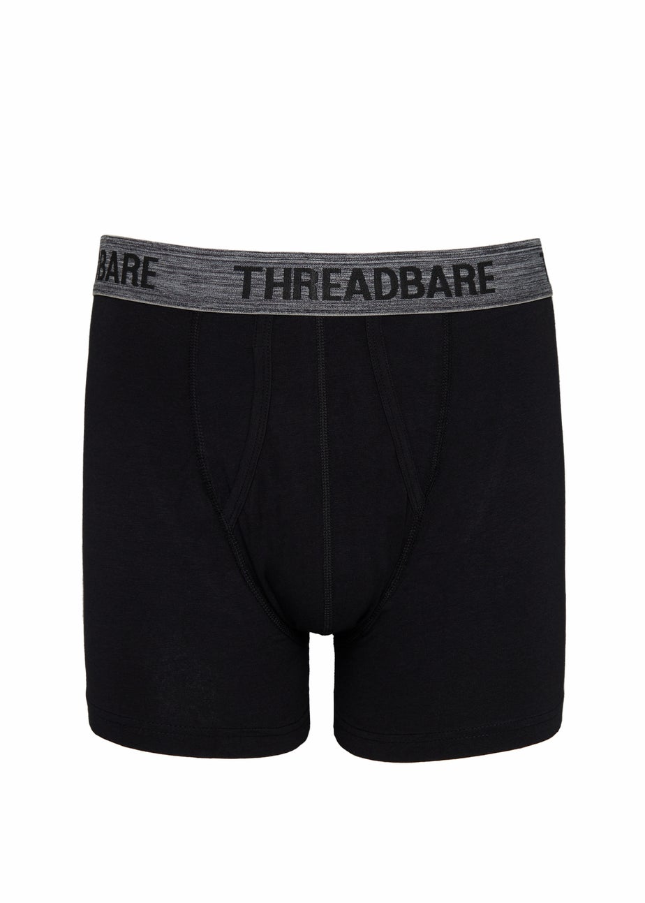 Threadbare Black 10 Pack A-Front Trunks