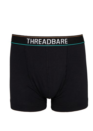 Threadbare Black 5 Pack Hipster Boxers