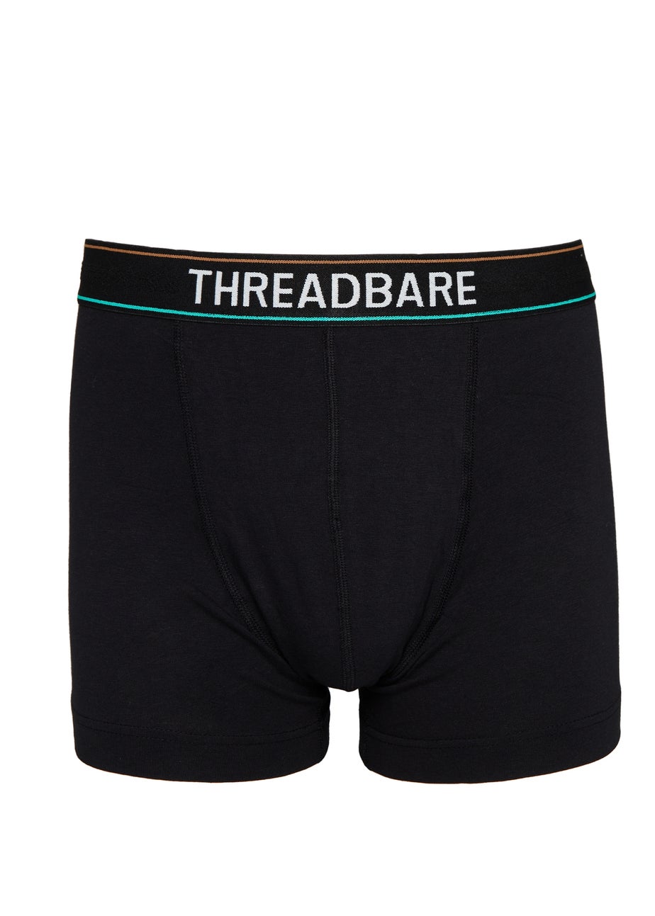 Threadbare Black 5 Pack Hipster Boxers