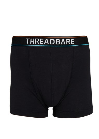 Threadbare Black 5 Pack Hipster Boxers