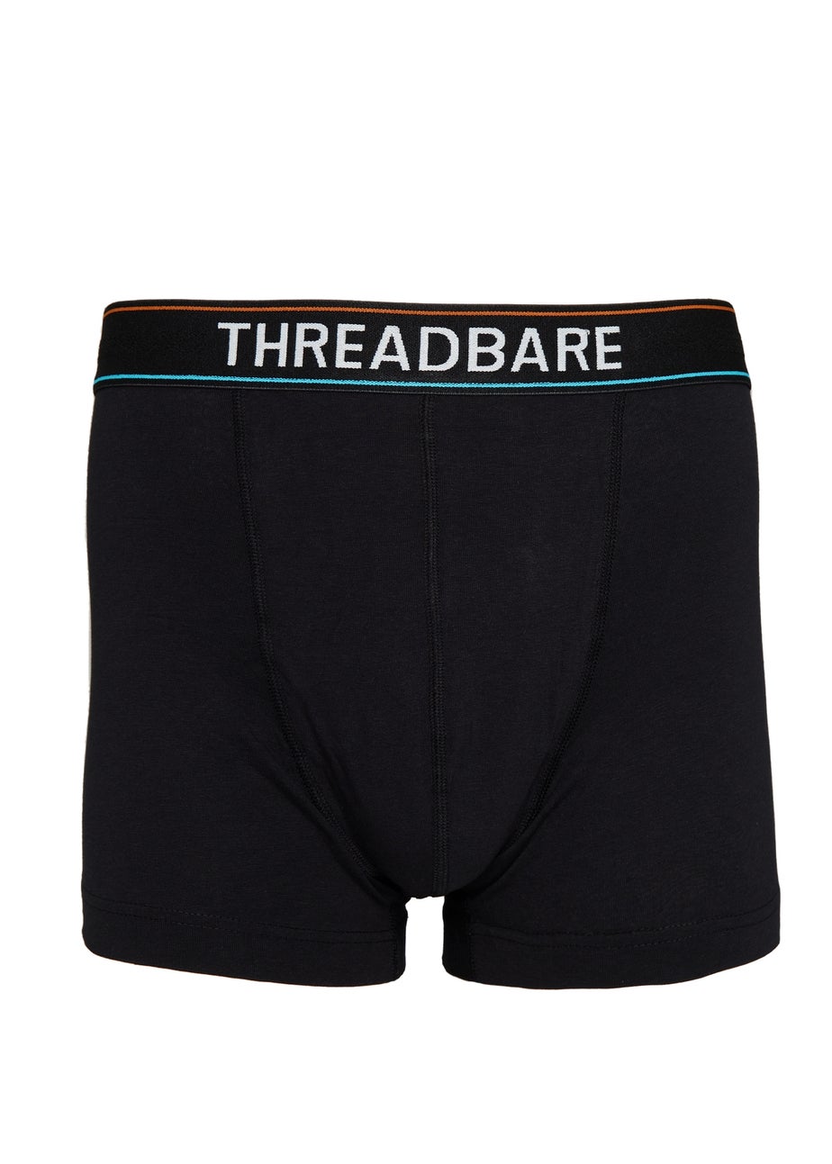 Threadbare Black 5 Pack Hipster Boxers