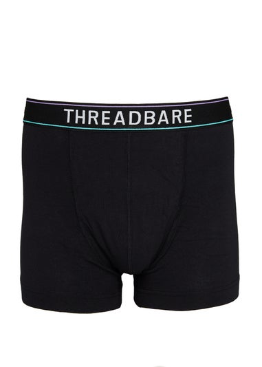 Threadbare Black 5 Pack Hipster Boxers