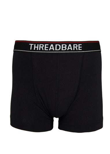 Threadbare Black 5 Pack Hipster Boxers