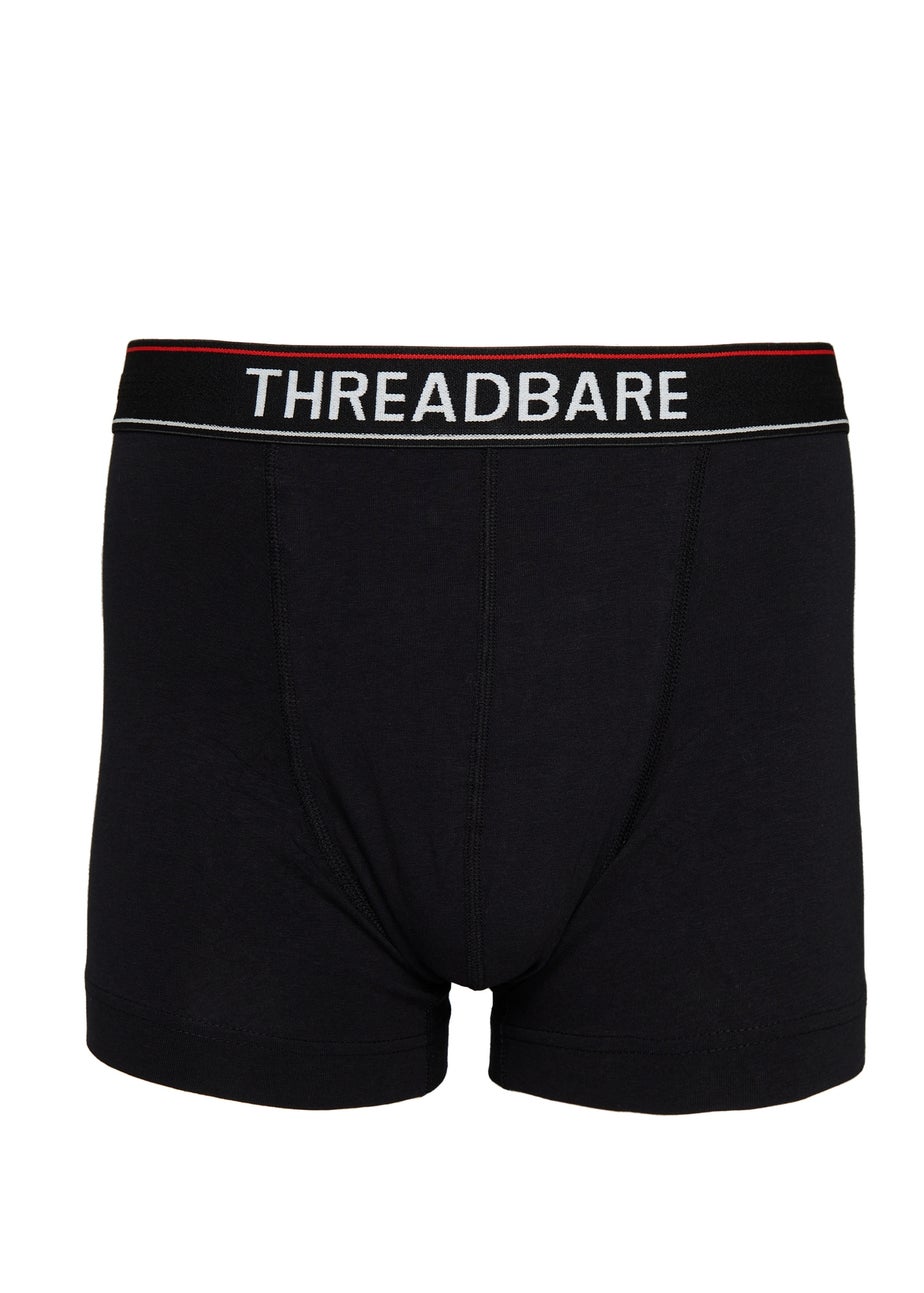 Threadbare Black 5 Pack Hipster Boxers