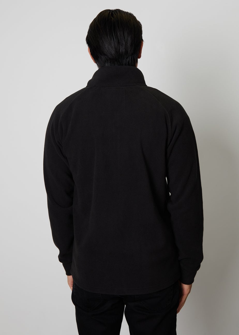 Threadbare Black Zip Up Microfleece Jacket