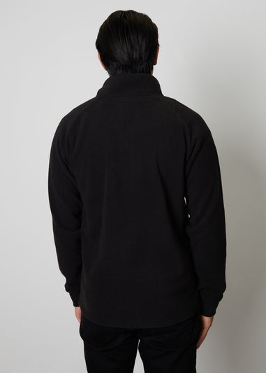 Threadbare Black Zip Up Microfleece Jacket