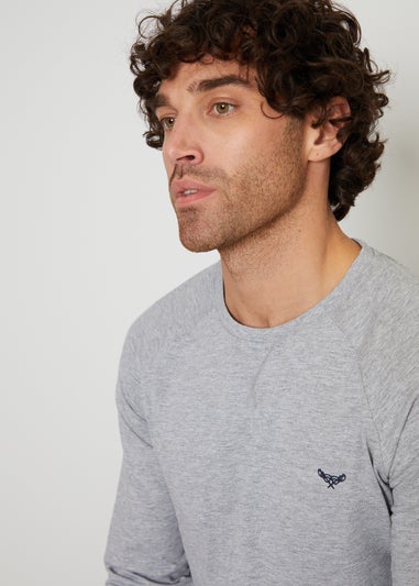 Threadbare Grey Cotton Rich Check Pyjama Set