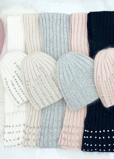 Love Lemonade Pink Crystal Luxe Knitted Scarf