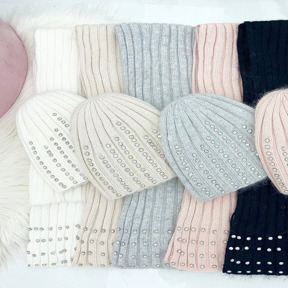 Love Lemonade White Crystal Luxe Knitted Scarf