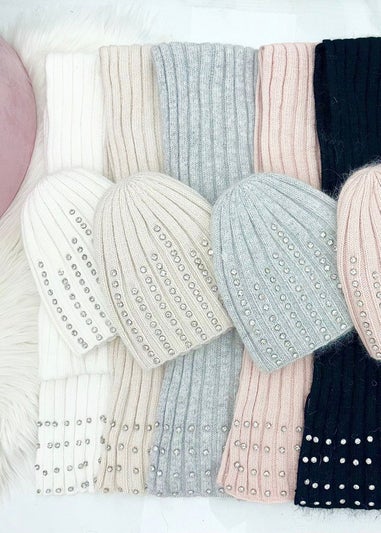 Love Lemonade White Crystal Luxe Knitted Scarf