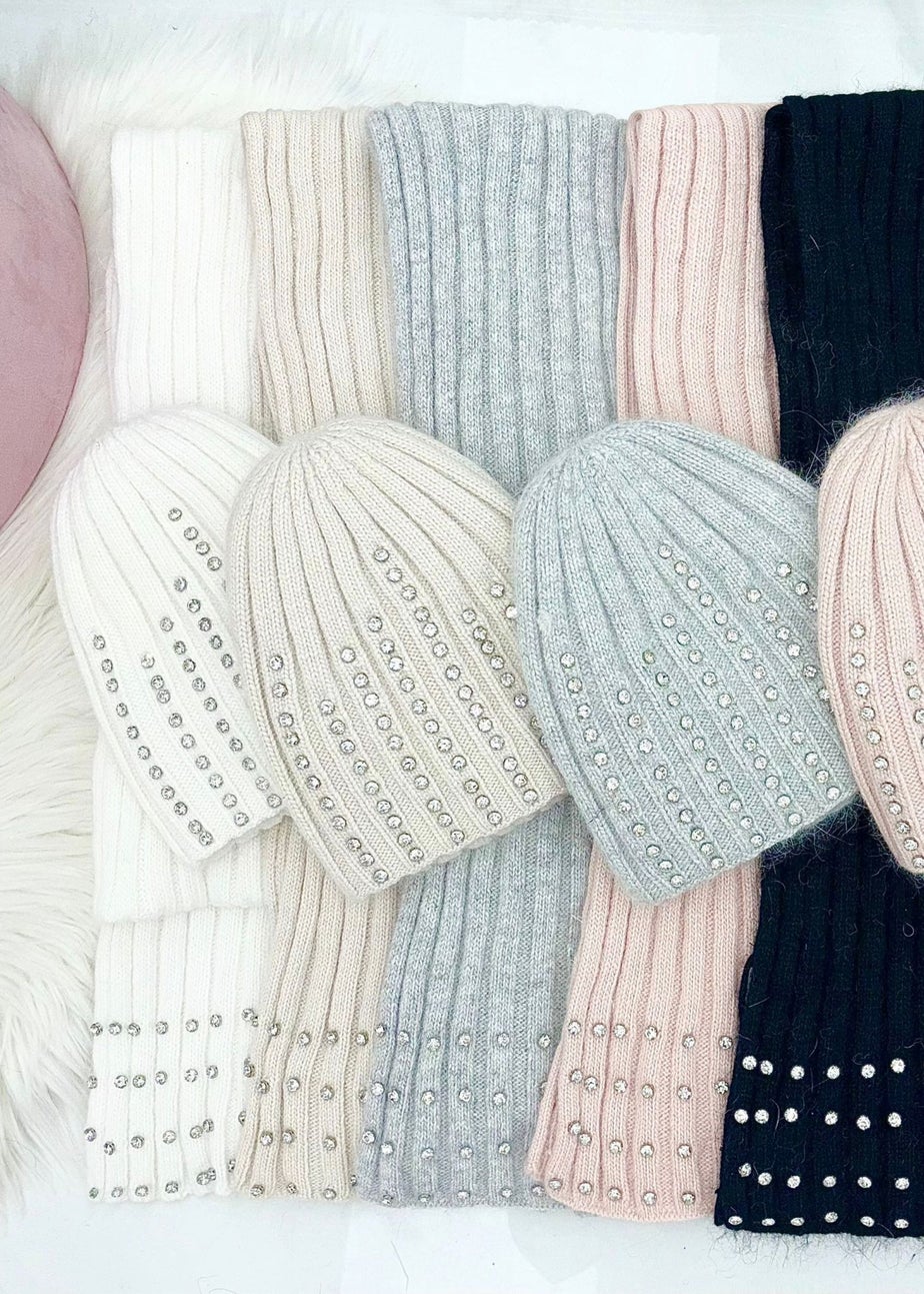 Love Lemonade White Crystal Luxe Knitted Scarf