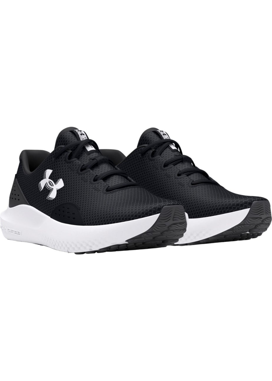 Under Armour Black/White Surge 4.0 Trainers