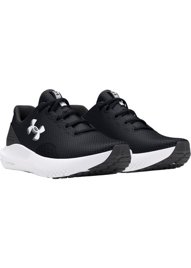 Under Armour Black/White Surge 4.0 Trainers
