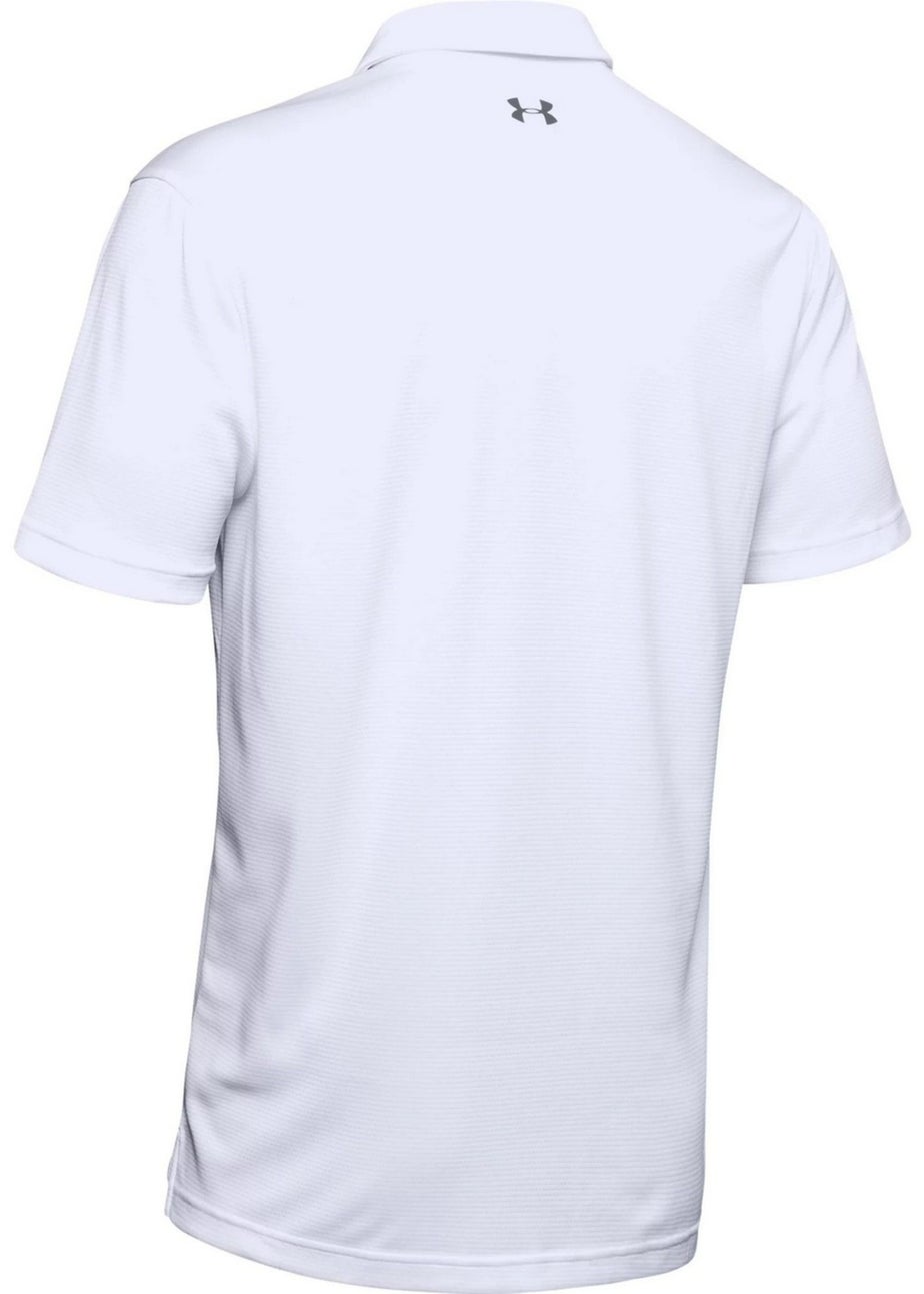 Under Armour White Tech Polo Shirt