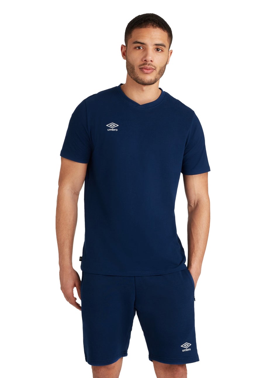 Umbro Navy/White Club Leisure T-Shirt
