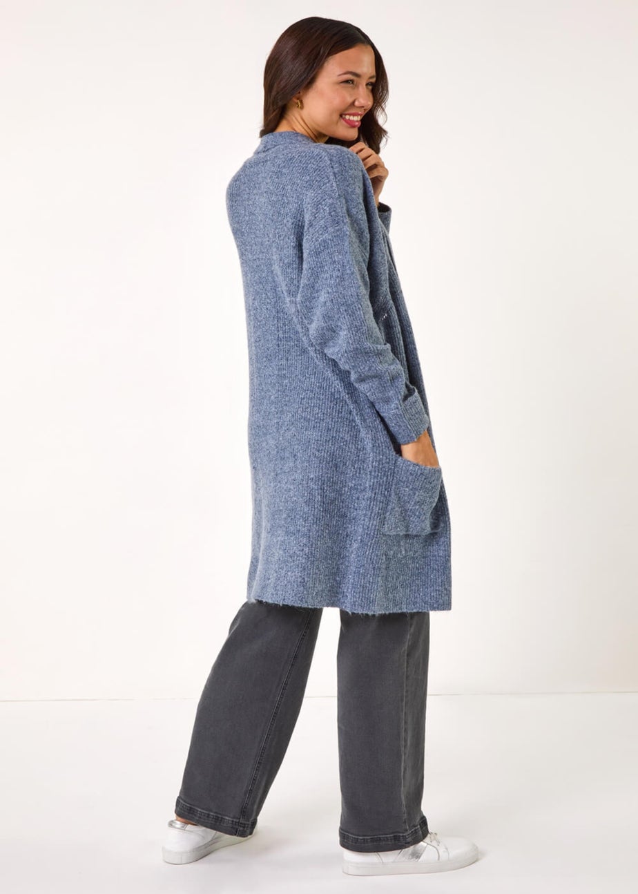 Roman Denim Pocket Knit Cardigan