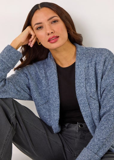 Roman Denim Pocket Knit Cardigan