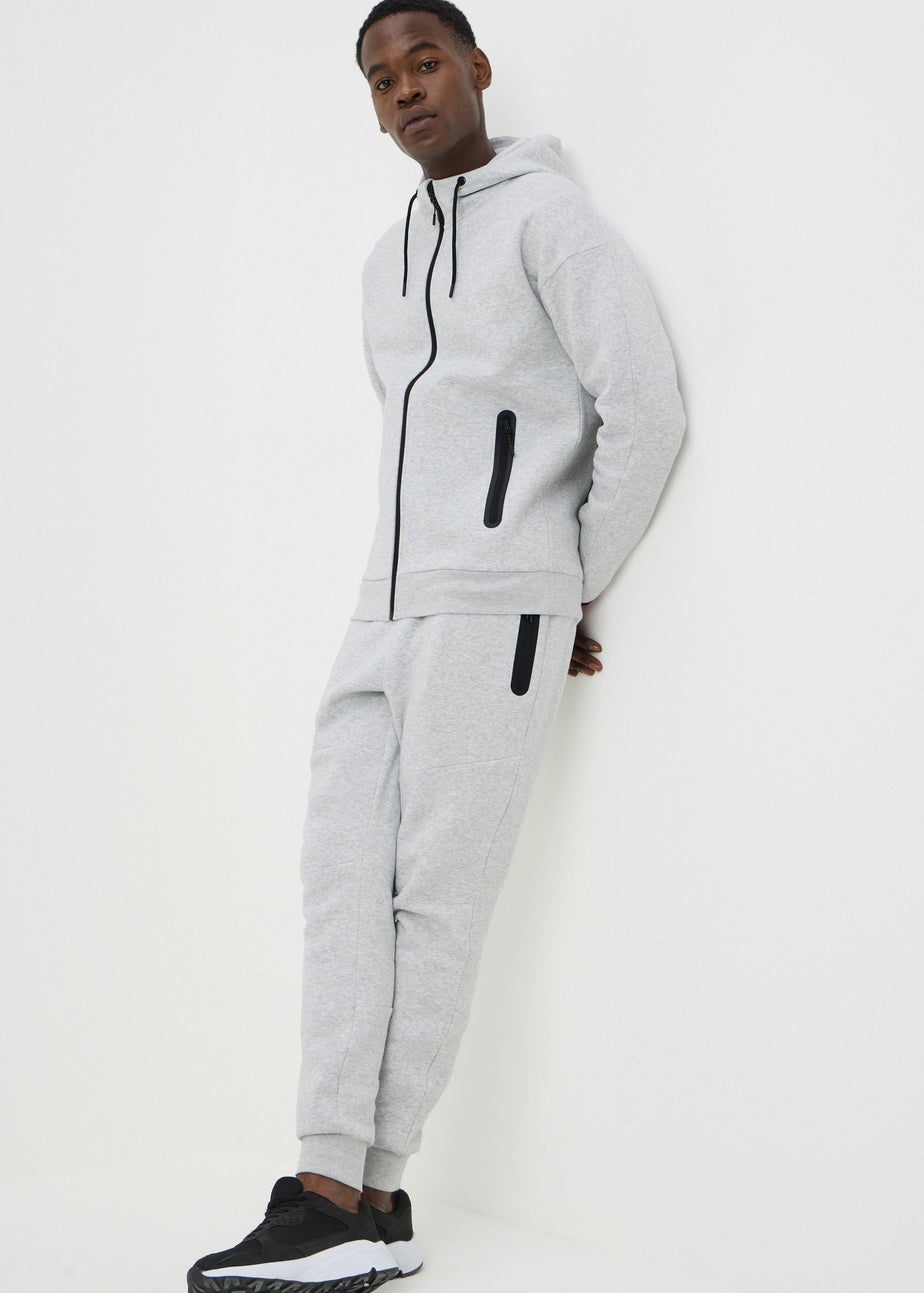 Souluxe Grey Zip Up Hoodie