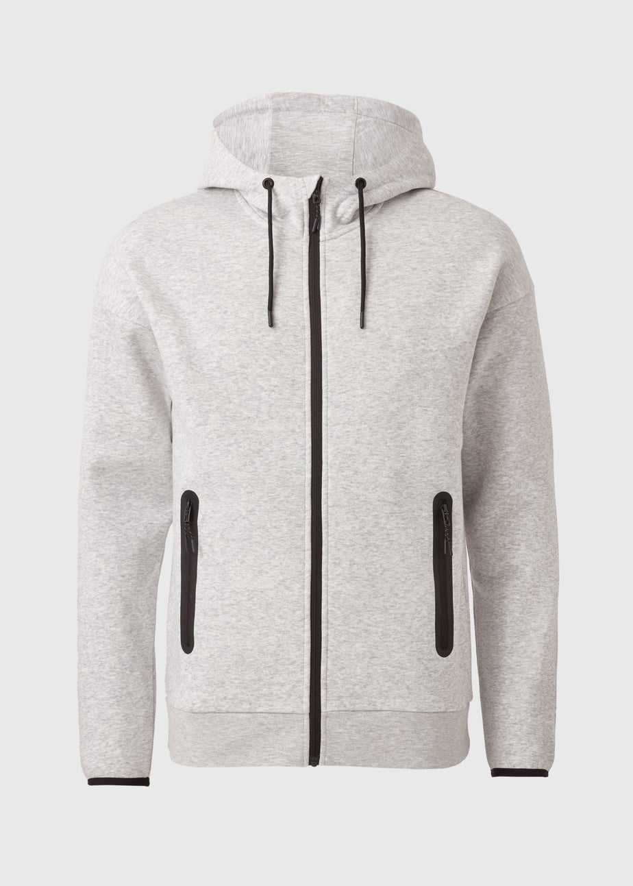 Souluxe Grey Zip Up Hoodie
