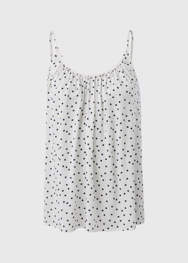 Black Polka Dot Cami Top