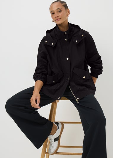 Black Short Anorak