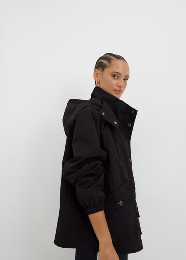 Black Short Anorak