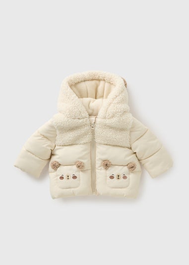 Baby Cream Bear Padded Jacket (Newborn-23mths)