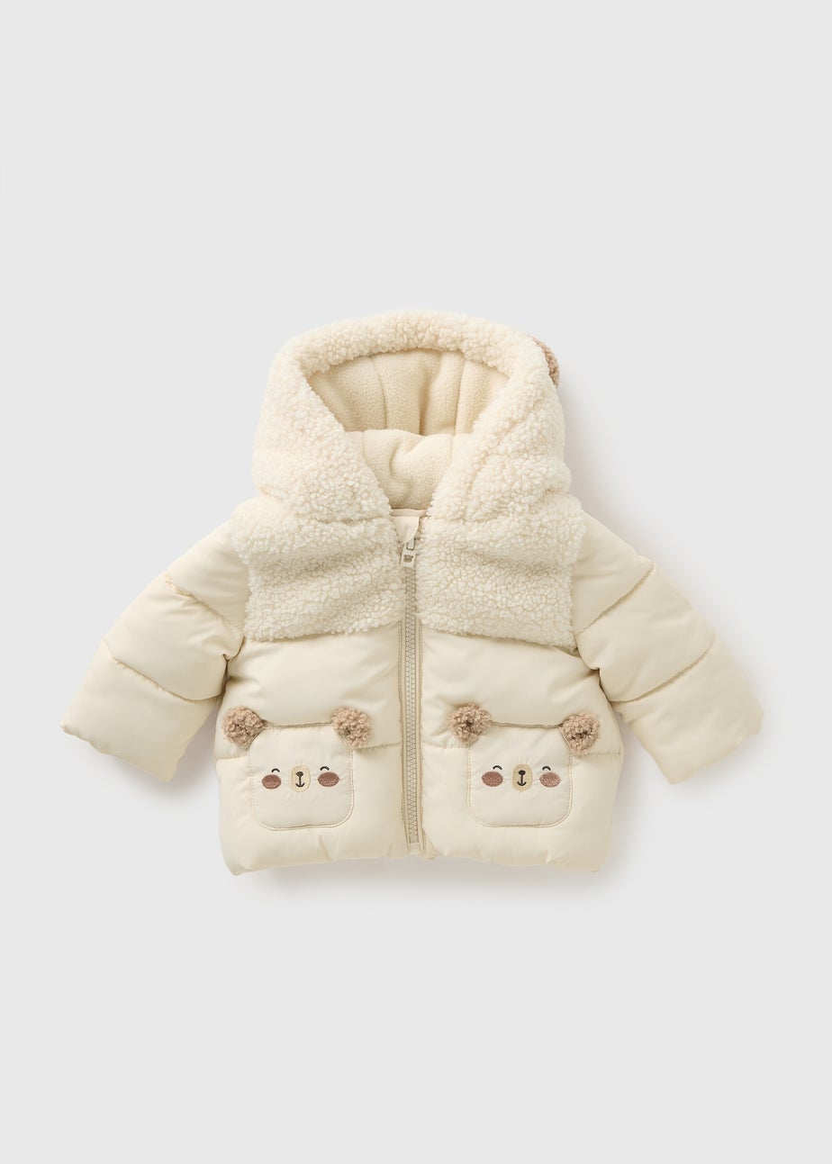 Baby Cream Bear Padded Jacket (Newborn-23mths)