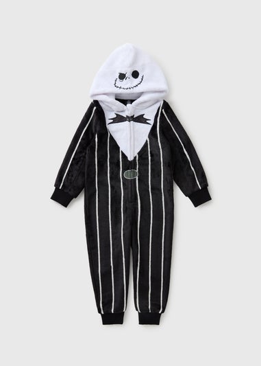 Boys Black Jack Skellington Onesie (1-7yrs)
