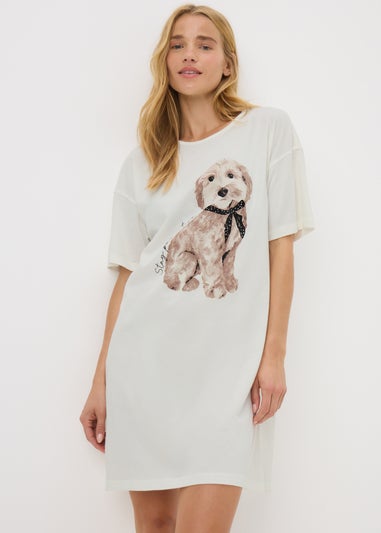 Cream Dog Nightie