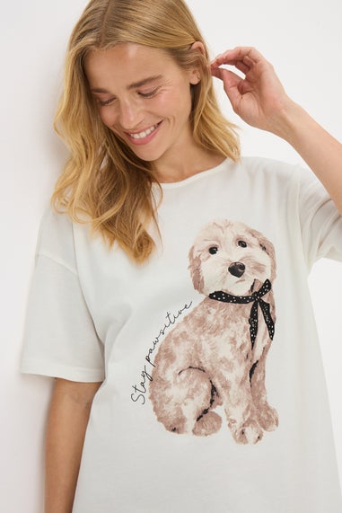 Cream Dog Nightie