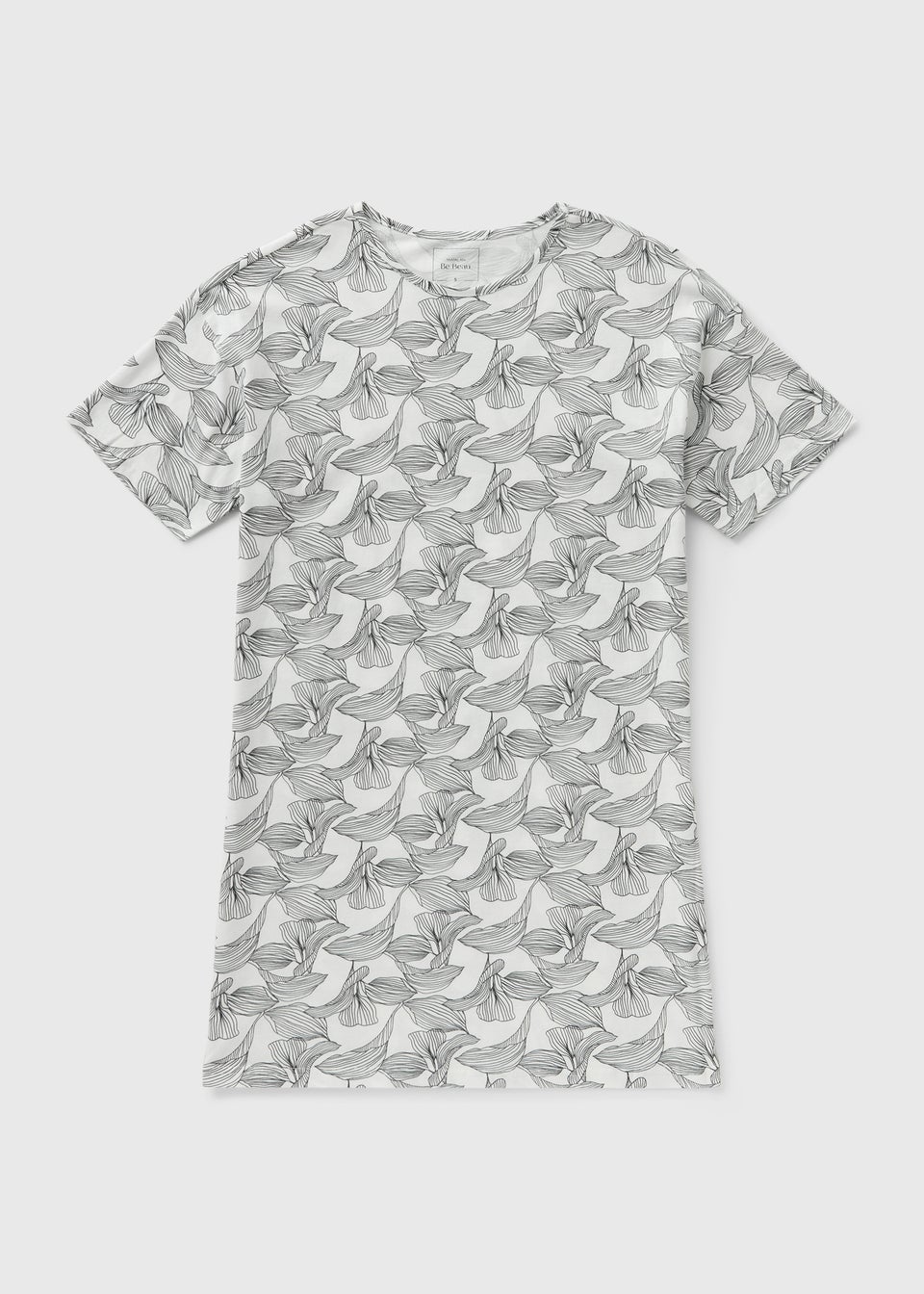 Black Mono Leaf Nightie