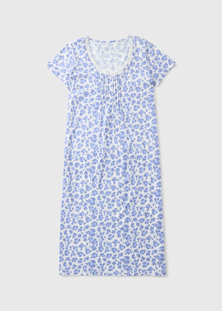 Blue Lace Floral Nightie