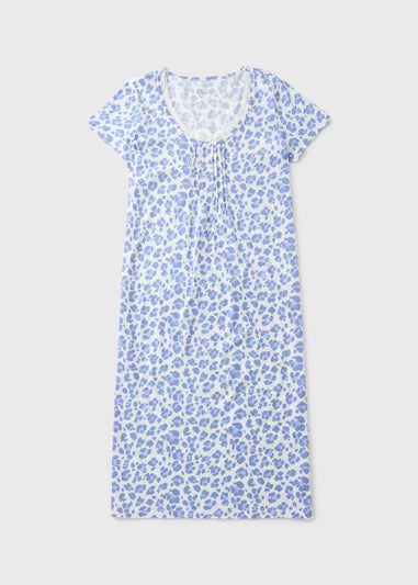 Blue Lace Floral Nightie
