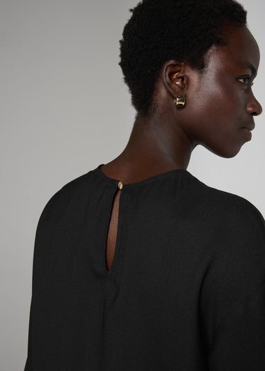 Et Vous Black 3/4 Sleeve Box Top