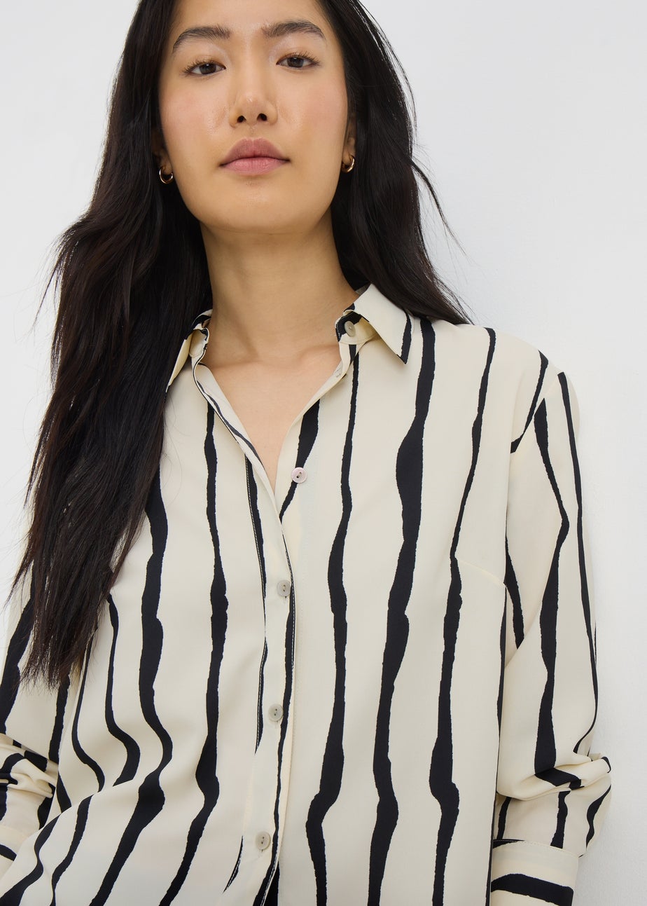 Et Vous Black Stripe Shirt