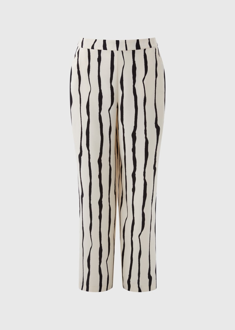 Et Vous Cream Stripe Co Ord Trousers