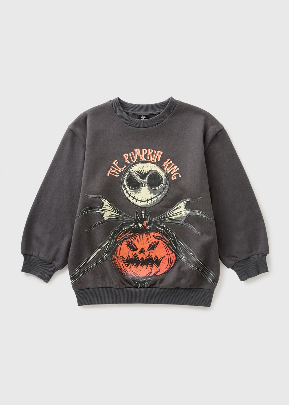 Boys Grey Jack Skellington Sweatshirt (1-13yrs) Matalan