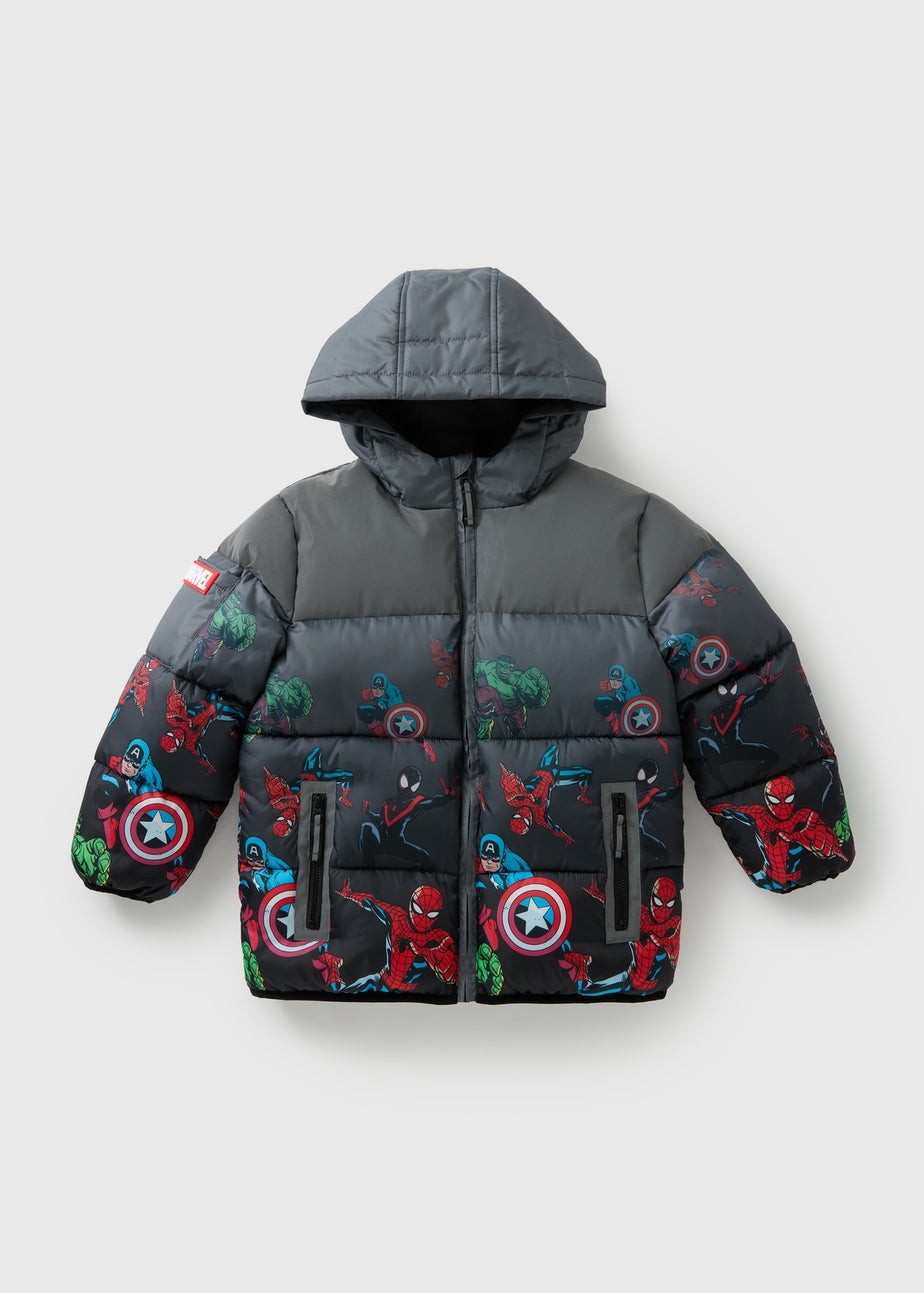 Marvel Boys Grey Reflective Coat (3-13yrs)