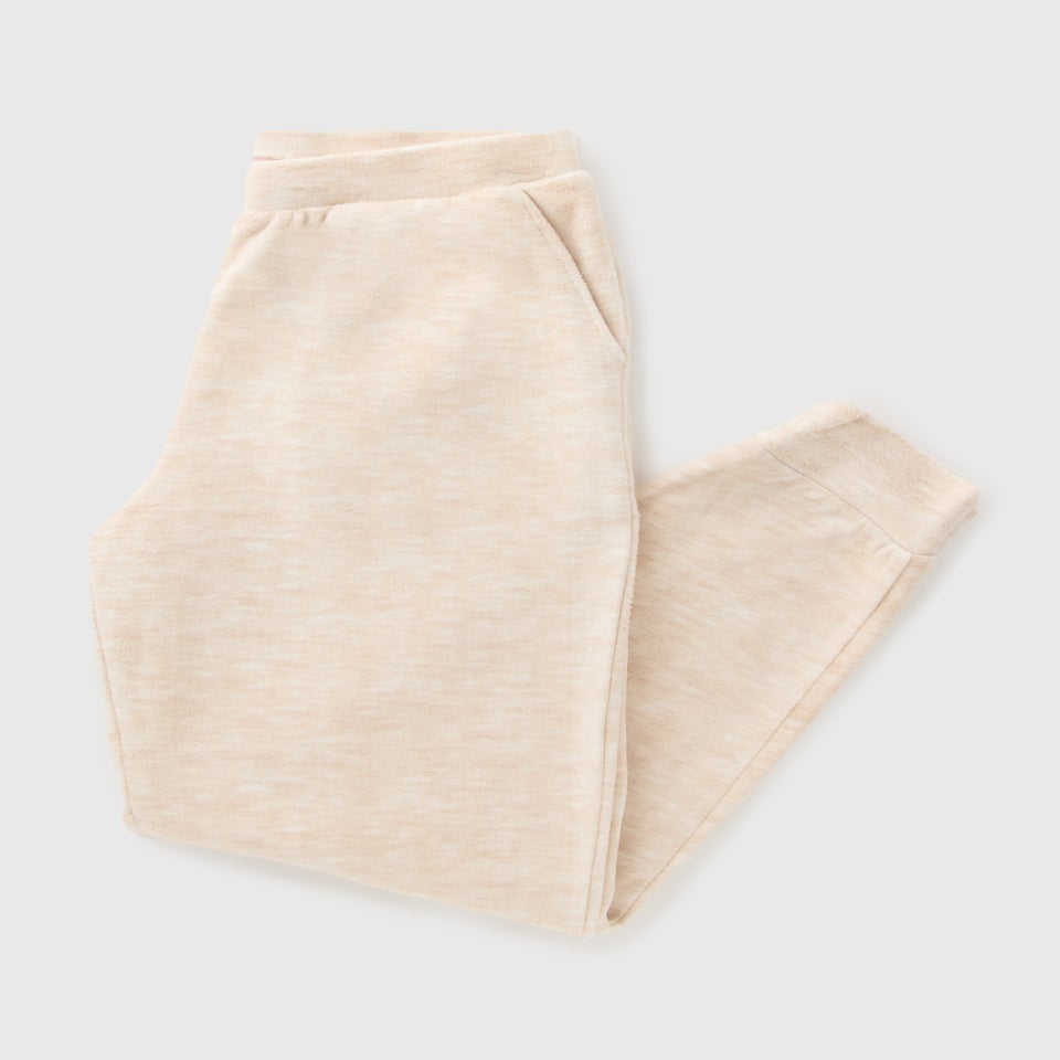Cream Cosy Lounge Cuffed Bottoms