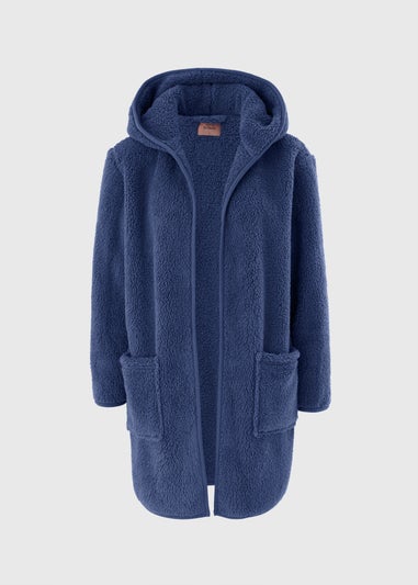 Blue Fleece Cardigan