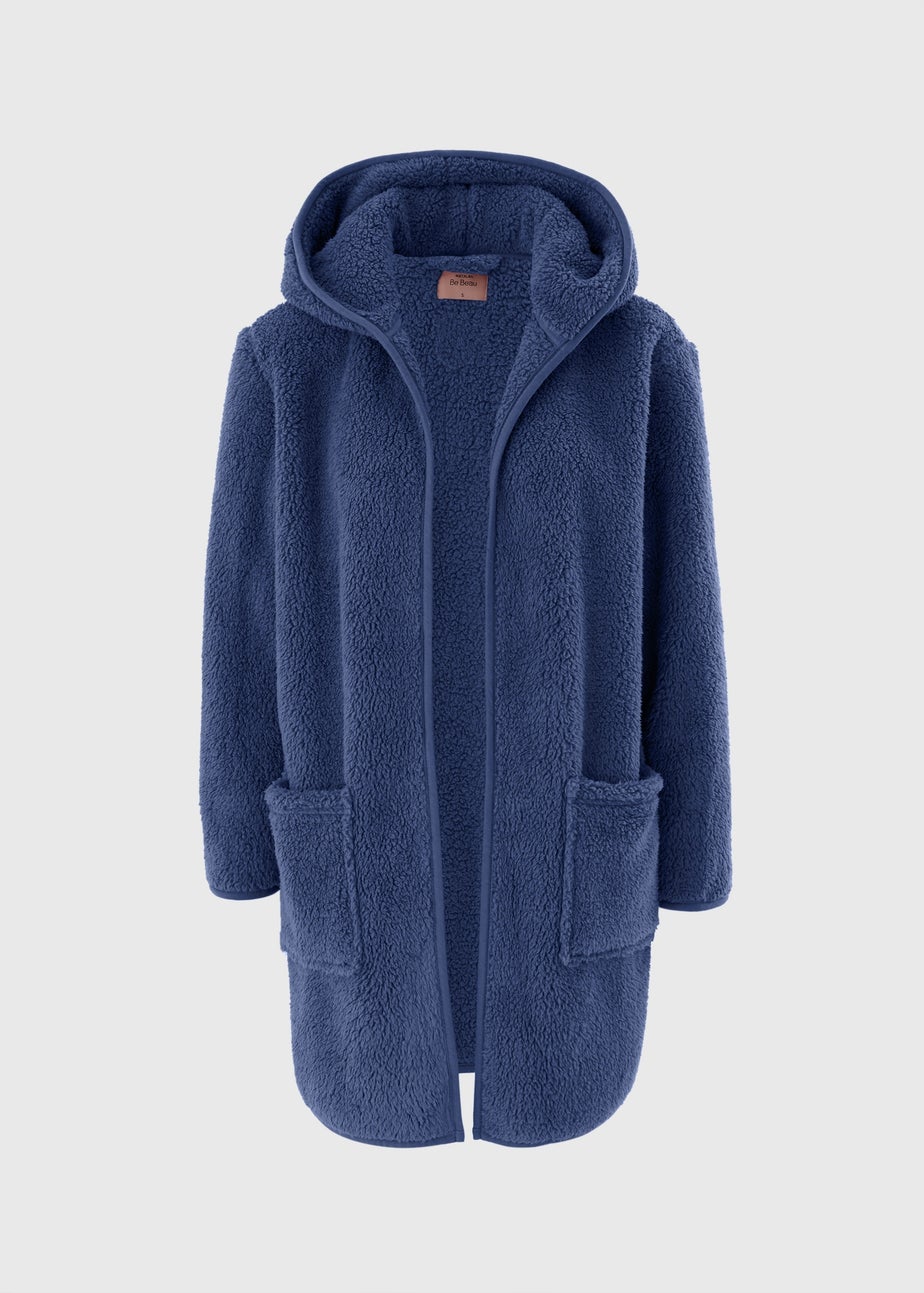 Blue Fleece Cardigan