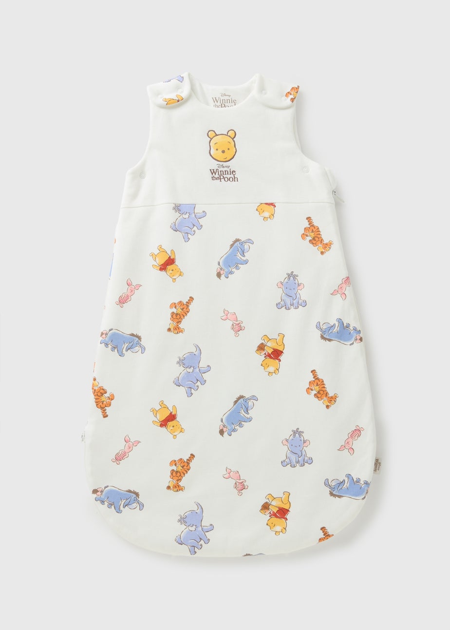 Baby Cream Winnie The Pooh Sleeping Bag (Newborn-18mths)
