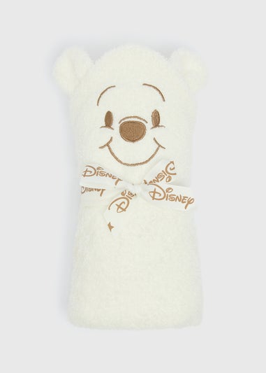 Cream Winnie The Pooh Hooded Towel & Mitt