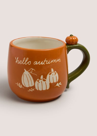 Orange Hello Autumn Pumpkin Mug