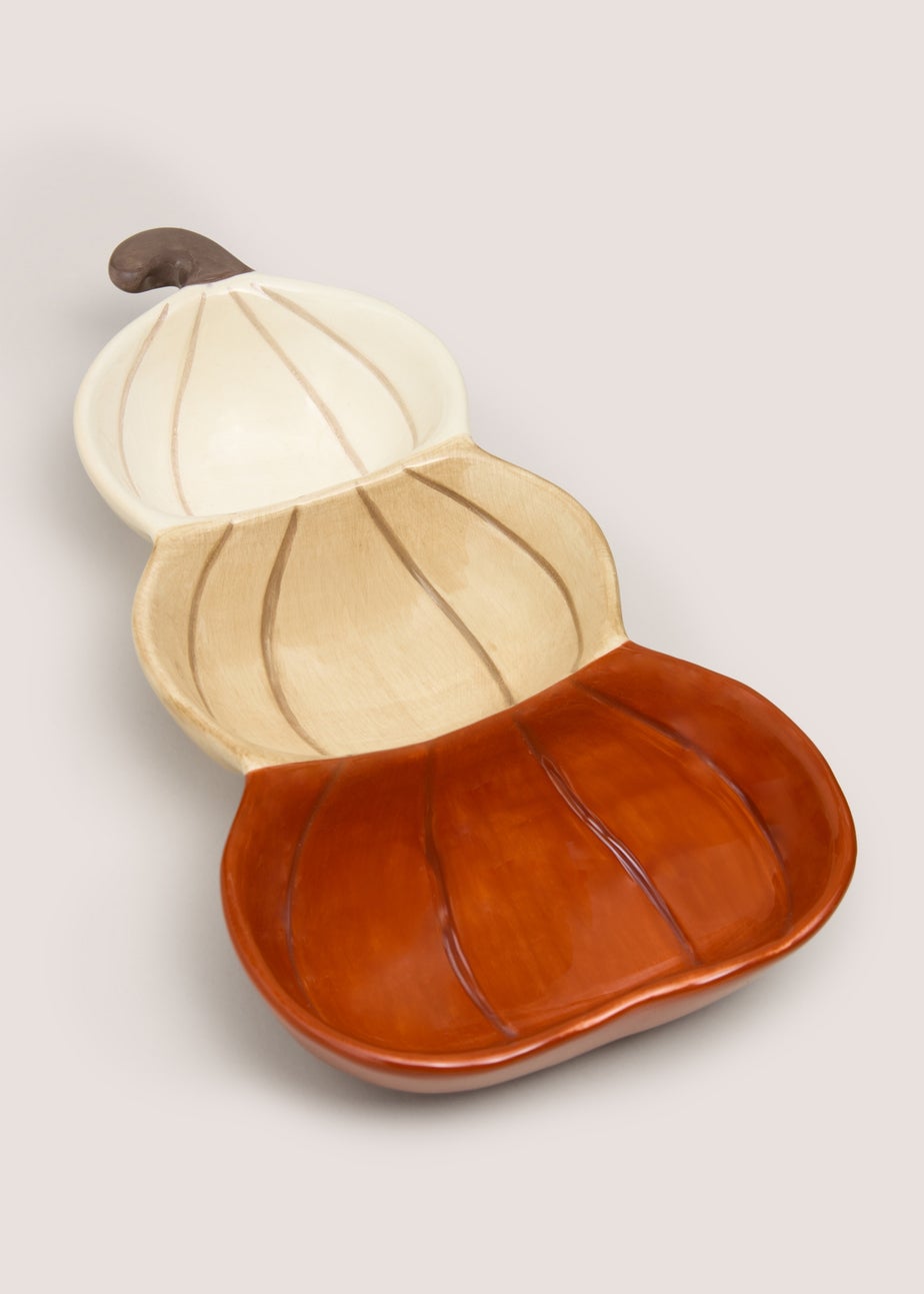 Pumpkin 3 Tier Dish